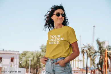 Shirt with model