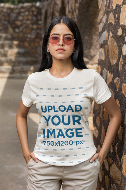 Shirt with model